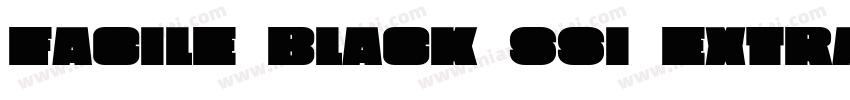 Facile Black SSi Extra Bold字体转换